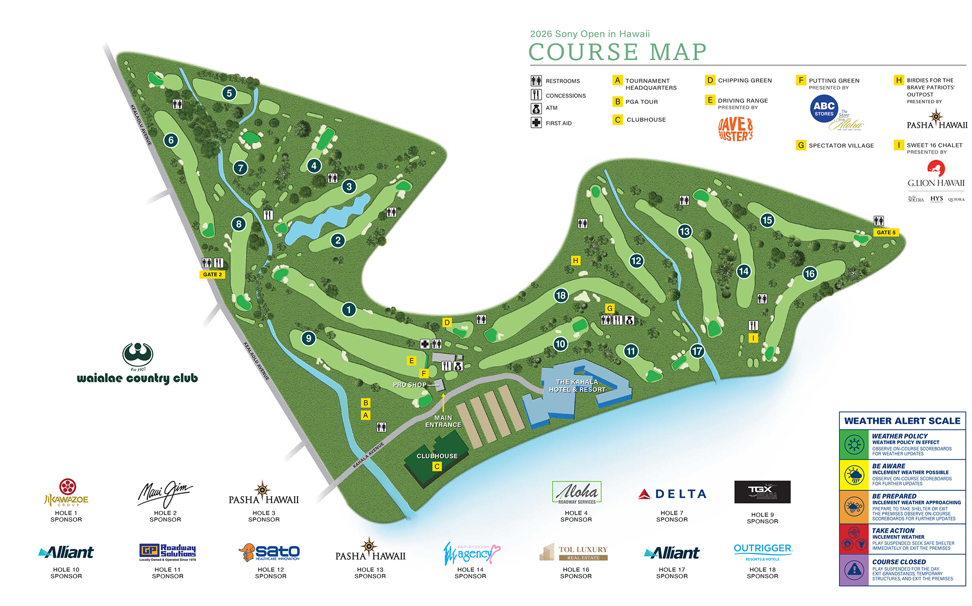 Sony Open in Hawaii 2026 Course Map