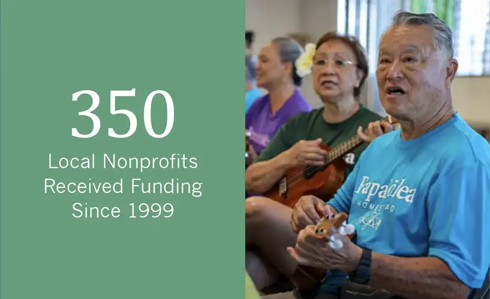 350 local nonprofits received funding since 1999.